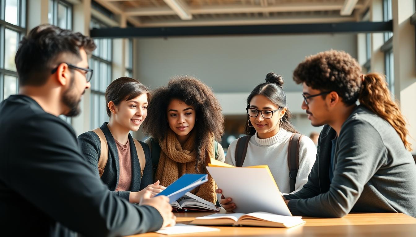 Student developing practical and academic skills